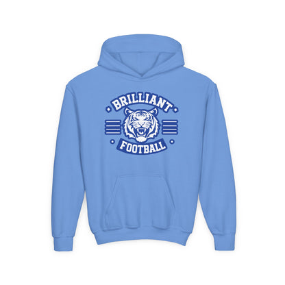 Youth Hoodie Sweatshirt \ Brilliant Tigers Football \ BTF2