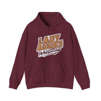 Adult Hoodie Sweatshirt \ Hamilton Aggies Wrestling \ HAWG3