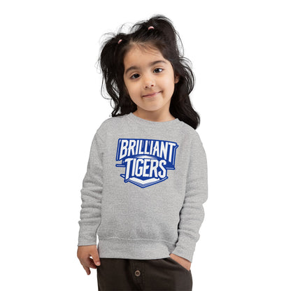 Toddler Crewneck Sweatshirt \ Brilliant Tigers \ BT2