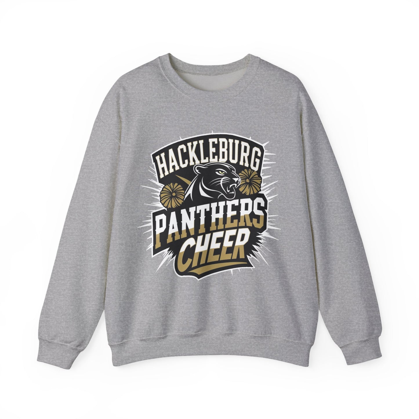 Adult Crewneck Sweatshirt \ Hackleburg Panthers Cheer \ HPC1