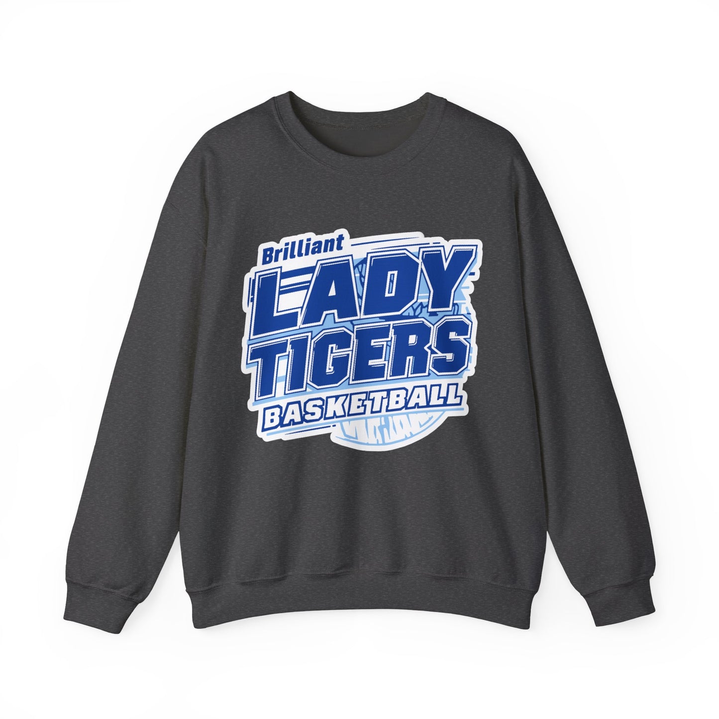 Adult Crewneck Sweatshirt \ Brilliant Tigers Basketball \ BTBKG2