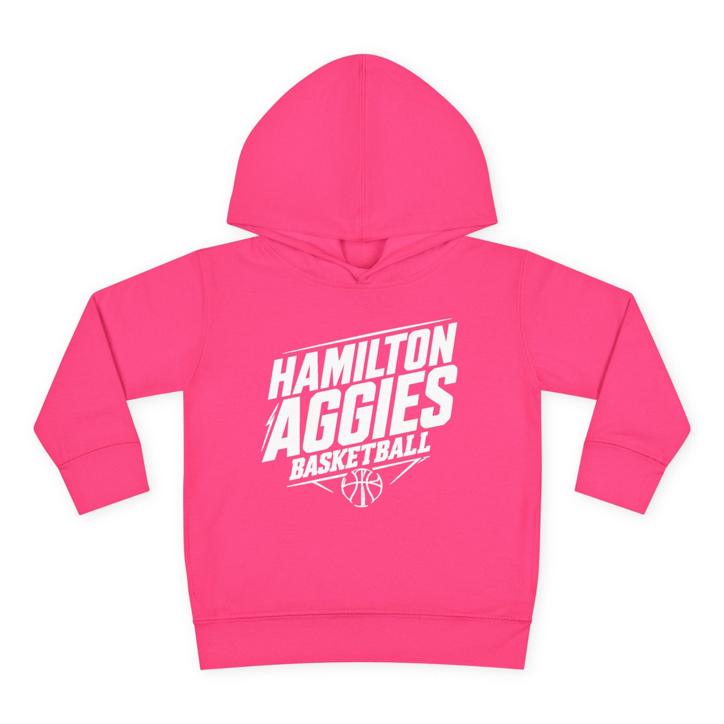 Toddler Hoodie Sweatshirt \ Hamilton Aggies Basketball \ HABK2