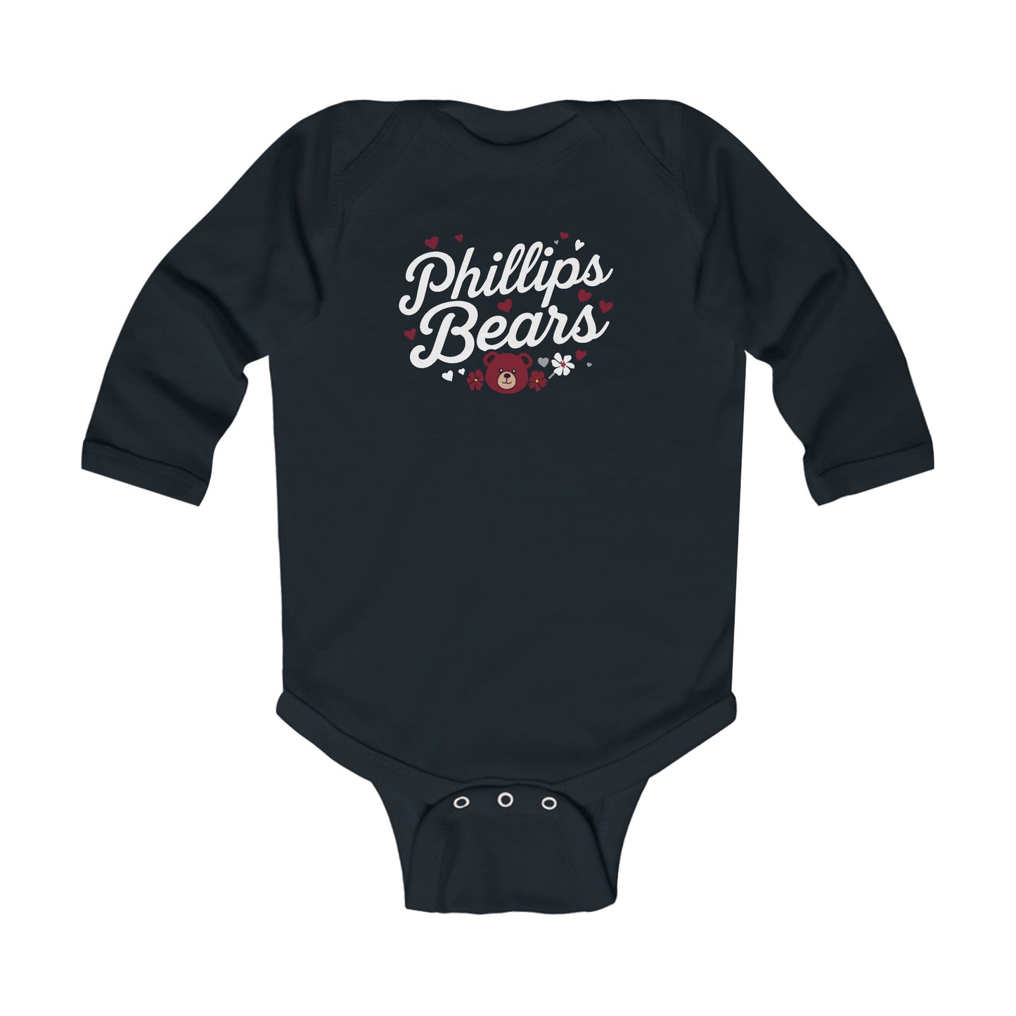 Long Sleeve Baby Bodysuit \ Phillip's Bears \ PBG1