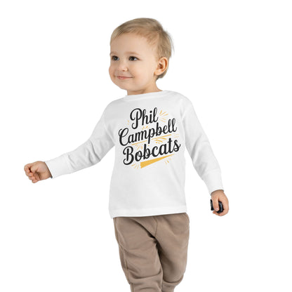 Toddler Long Sleeve Tee \ Phil Campbell Bobcats \ PCBG2