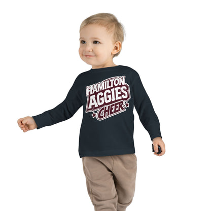 Toddler Long Sleeve Tee \ Hamilton Aggies Cheer \ HAC1