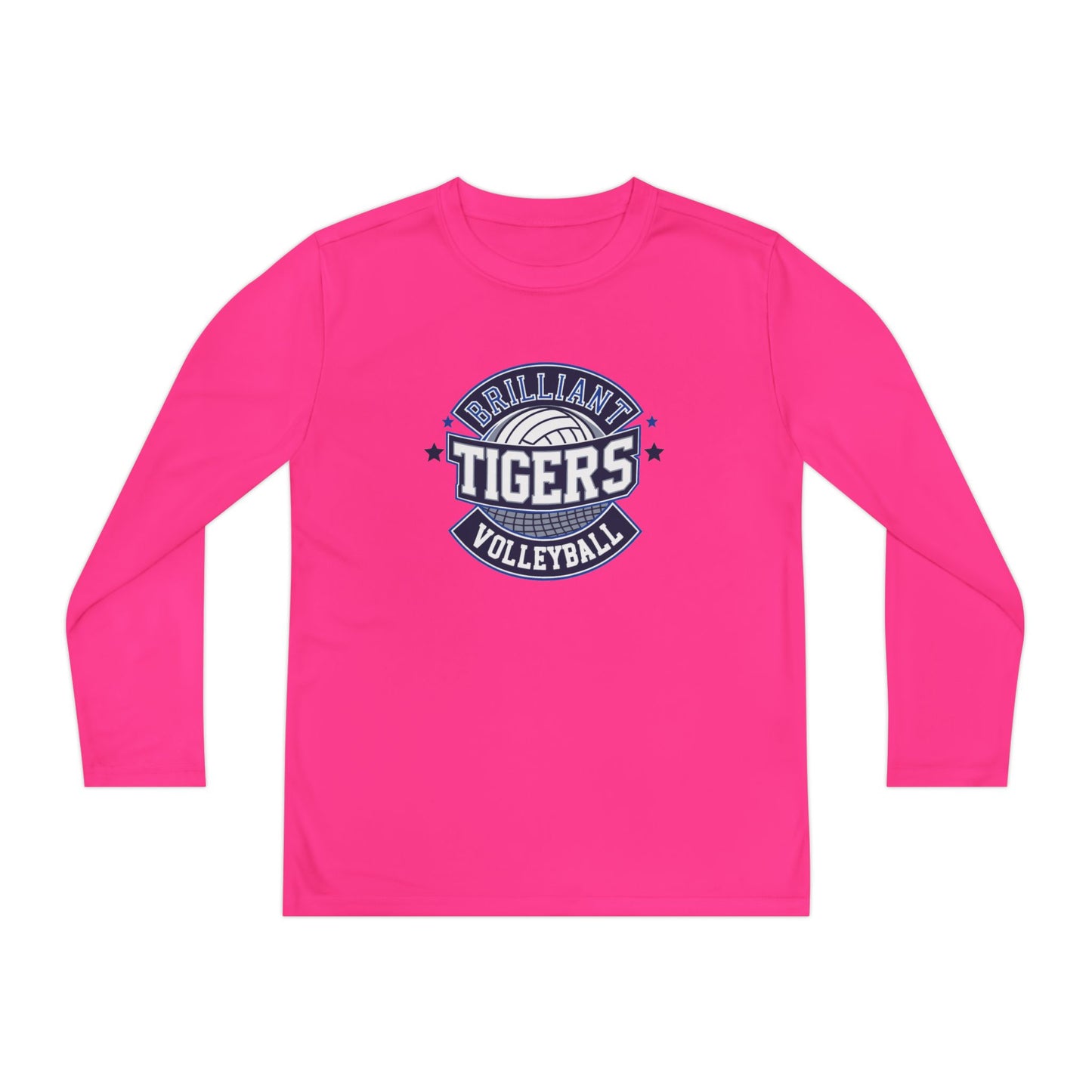 Youth Long Sleeve Tee \ Brilliant Tigers Volleyball \ BTV1