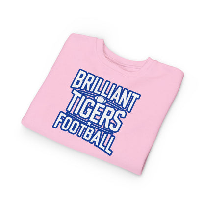 Toddler Crewneck Sweatshirt \ Brilliant Tigers Football \ BTF1