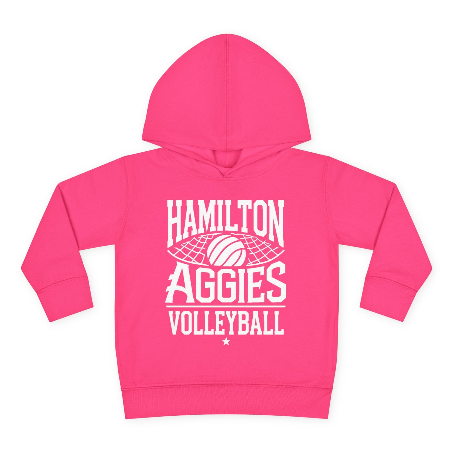 Toddler Hoodie Sweatshirt \ Hamilton Aggies Volleyball \ HAV2
