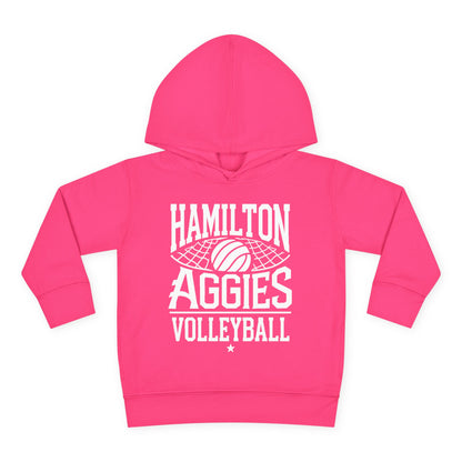 Toddler Hoodie Sweatshirt \ Hamilton Aggies Volleyball \ HAV2