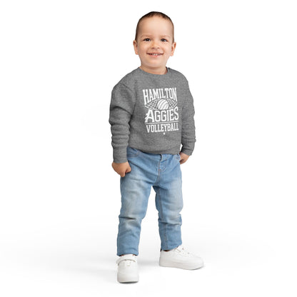 Toddler Crewneck Sweatshirt \ Hamilton Aggies Volleyball \ HAV2