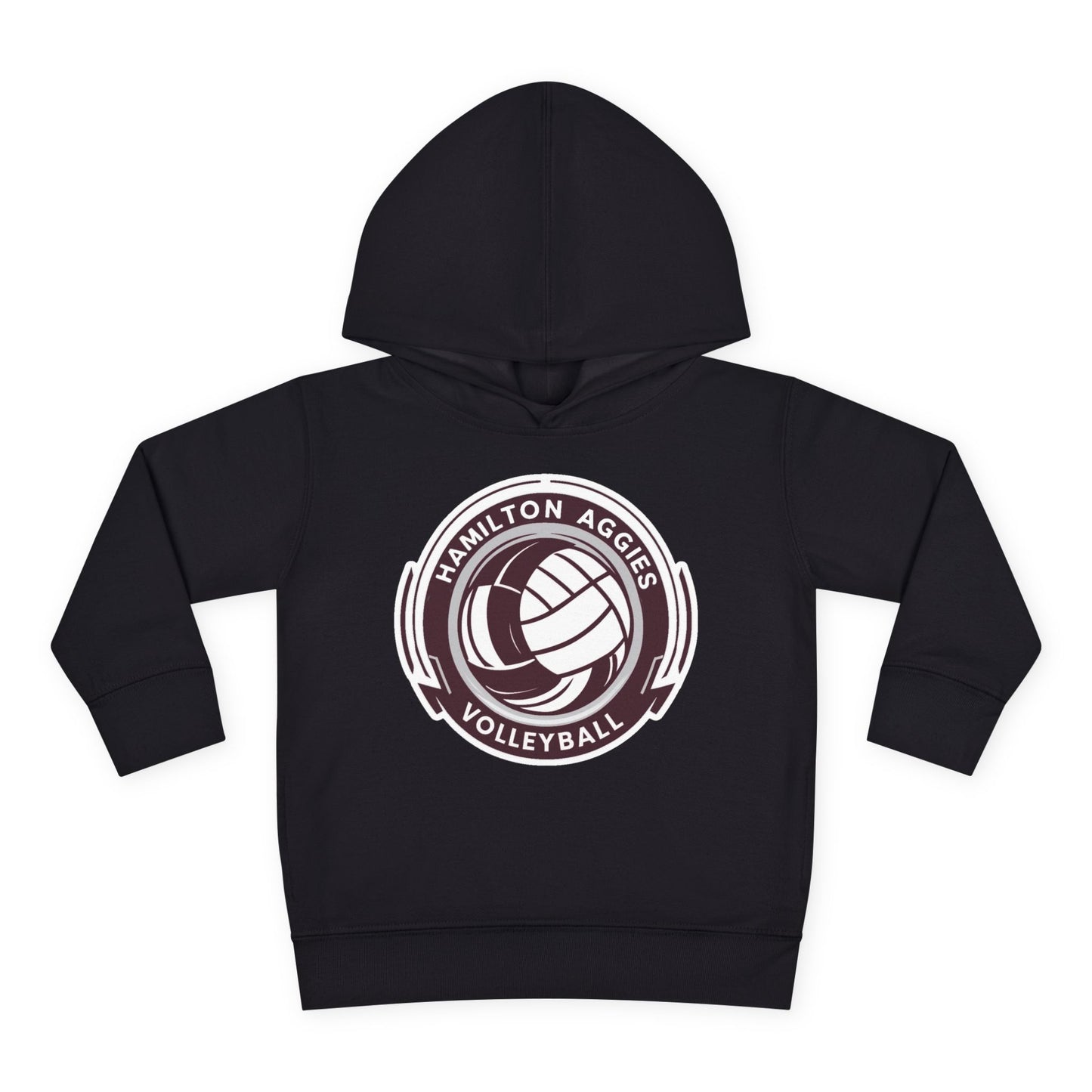 Toddler Hoodie Sweatshirt \ Hamilton Aggies Volleyball \ HAV1