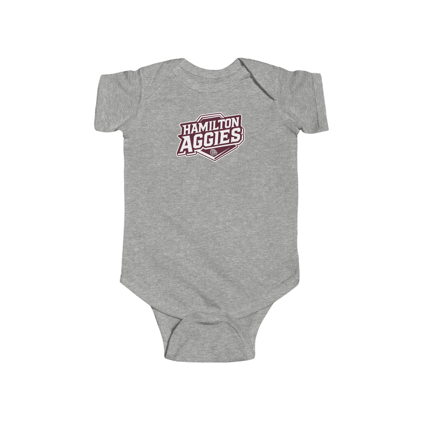 Short Sleeve Baby Bodysuit \ Hamilton Aggies \ HA1
