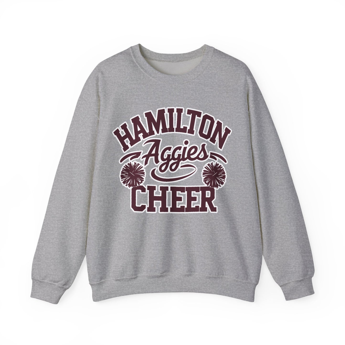 Adult Crewneck Sweatshirt \ Hamilton Aggies Cheer \ HAC2