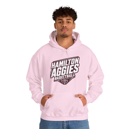 Adult Hoodie Sweatshirt \ Hamilton Aggies Basketball \ HABB2
