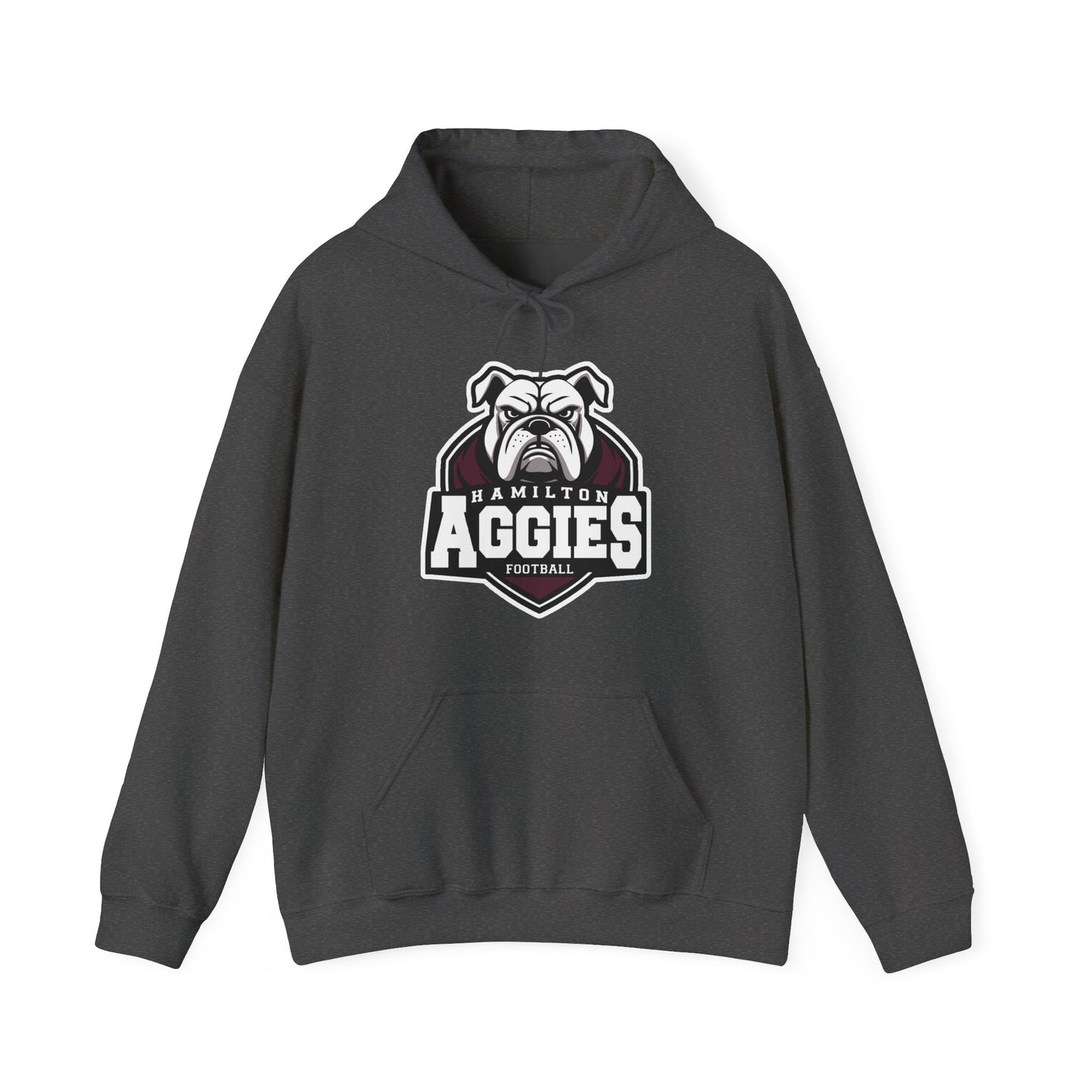 Adult Hoodie Sweatshirt \ Hamilton Aggies Football \ HAF2