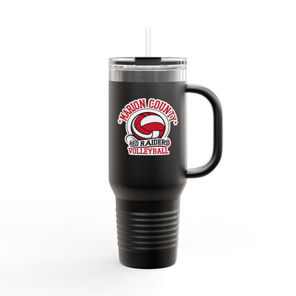 40oz Insulated Tumbler \ Marion County Red Raiders Volleyball \ MCV1