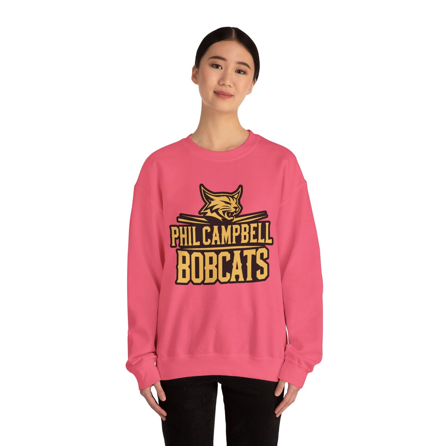 Adult Crewneck Sweatshirt \ Phil Campbell Bobcats \ PCB2