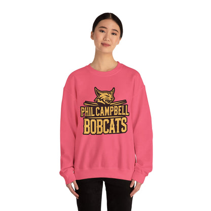 Adult Crewneck Sweatshirt \ Phil Campbell Bobcats \ PCB2