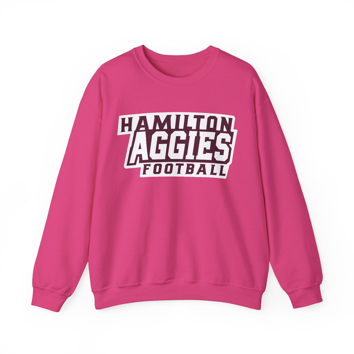 Adult Crewneck Sweatshirt \ Hamilton Aggies Football \ HAF1
