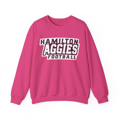 Adult Crewneck Sweatshirt \ Hamilton Aggies Football \ HAF1