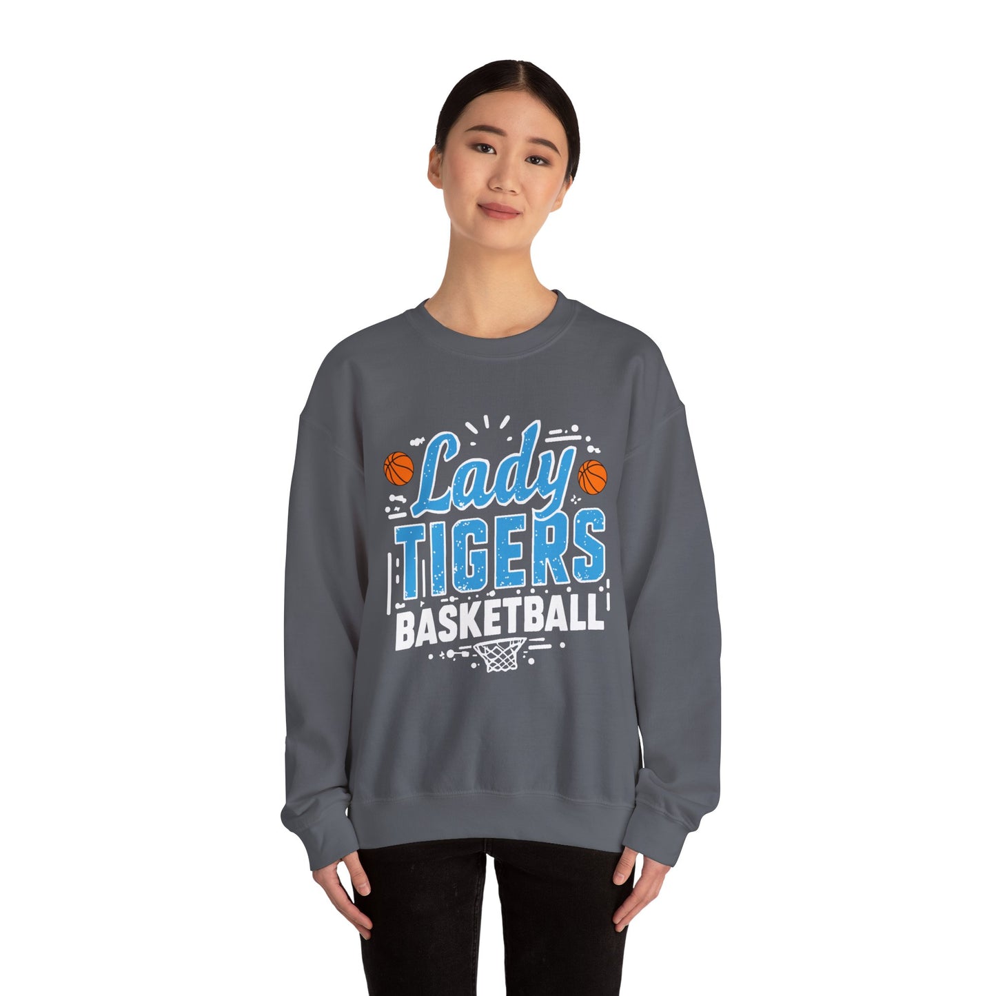 Adult Crewneck Sweatshirt \ Brilliant Tigers Basketball \ BTBKG1