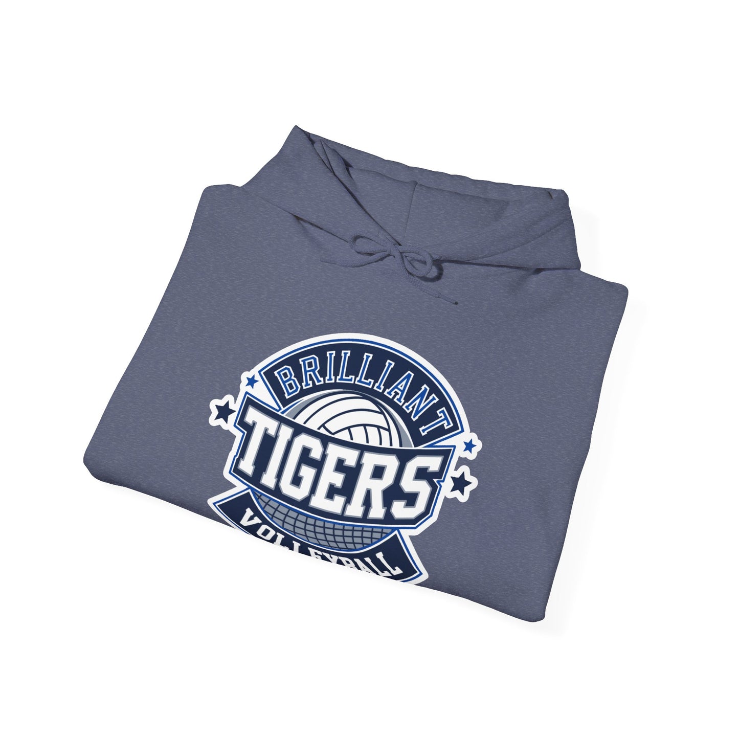 Adult Hoodie Sweatshirt \ Brilliant Tigers Volleyball \ BTV1