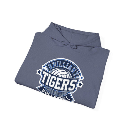 Adult Hoodie Sweatshirt \ Brilliant Tigers Volleyball \ BTV1