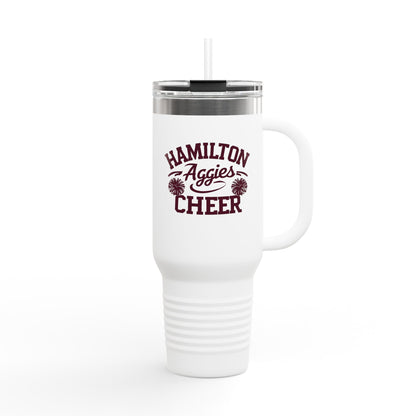 40oz Insulated Tumbler \ Hamilton Aggies Cheer \ Style HAC2