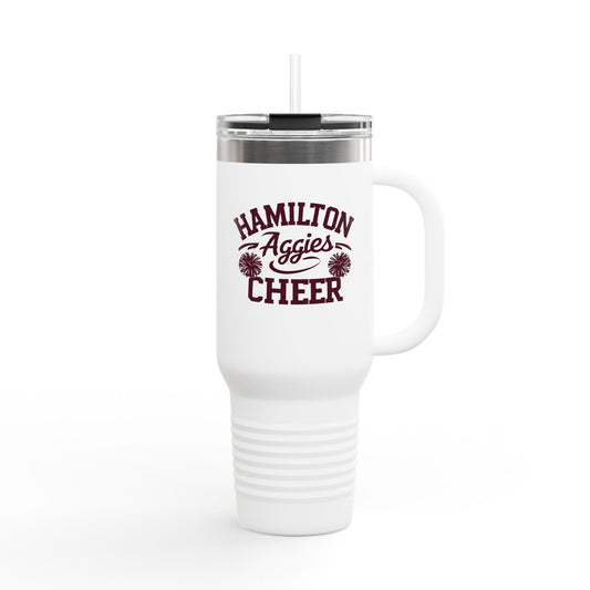 40oz Insulated Tumbler \ Hamilton Aggies Cheer \ Style HAC2
