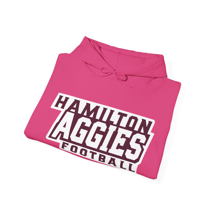 Adult Hoodie Sweatshirt \ Hamilton Aggies Football \ HAF1