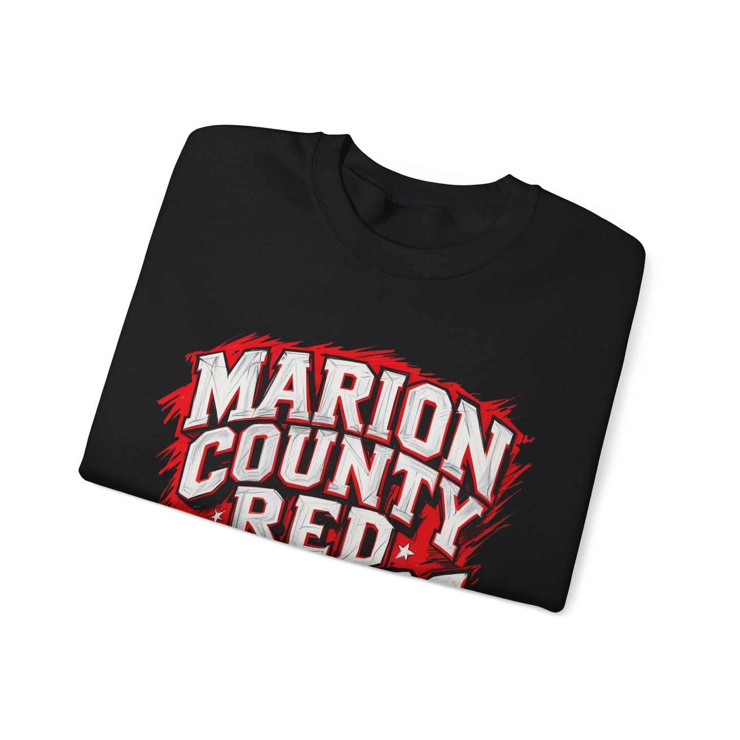 Adult Crewneck Sweatshirt \ Marion County Red Raiders \ MC1