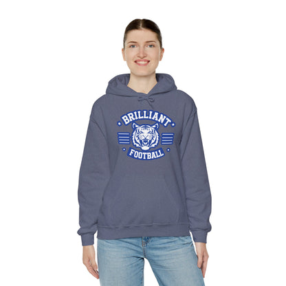 Adult Hoodie Sweatshirt \ Brilliant Tigers Football \ BTF2