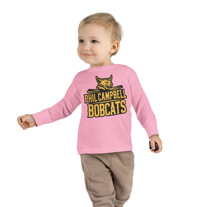 Toddler Long Sleeve Tee \ Phil Campbell Bobcats \ PCB2