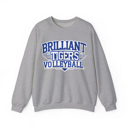 Adult Crewneck Sweatshirt \ Brilliant Tigers Volleyball \ BTV2