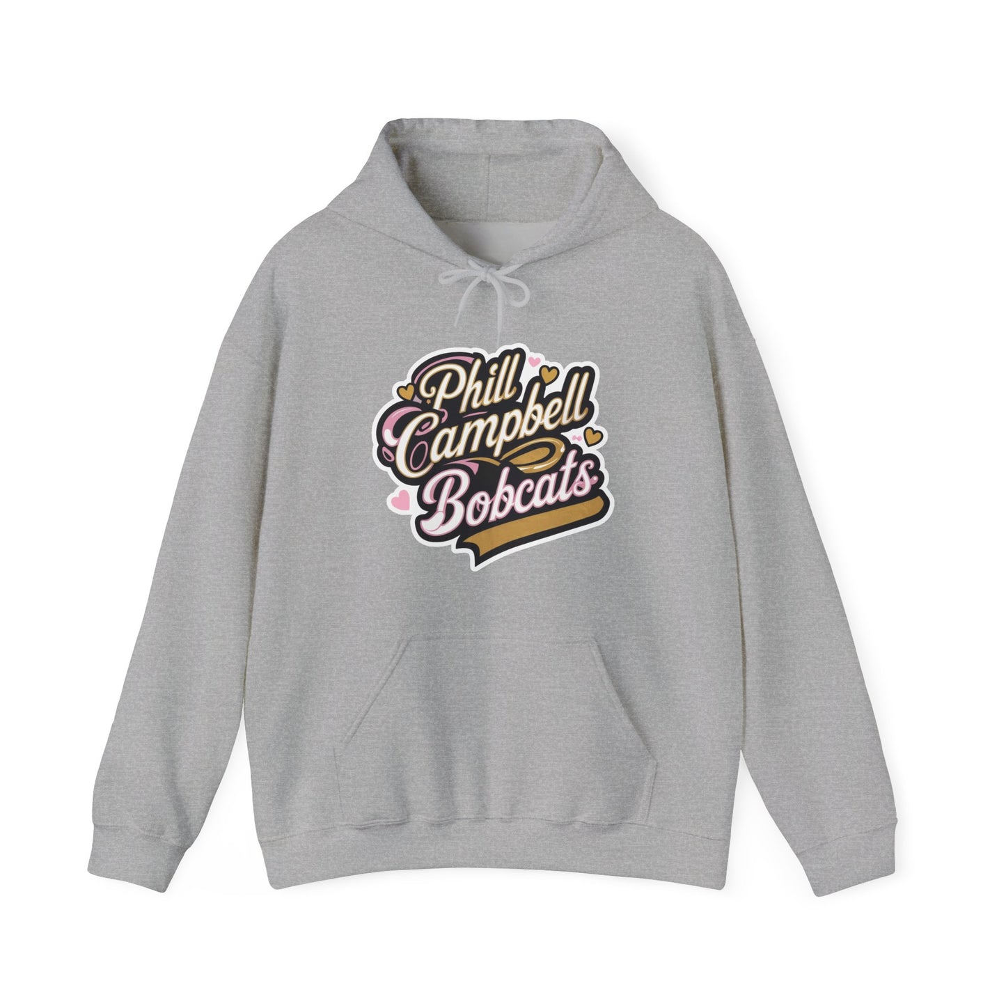 Adult Hoodie Sweatshirt \ Phill Campbell Bobcats \ PCBG1