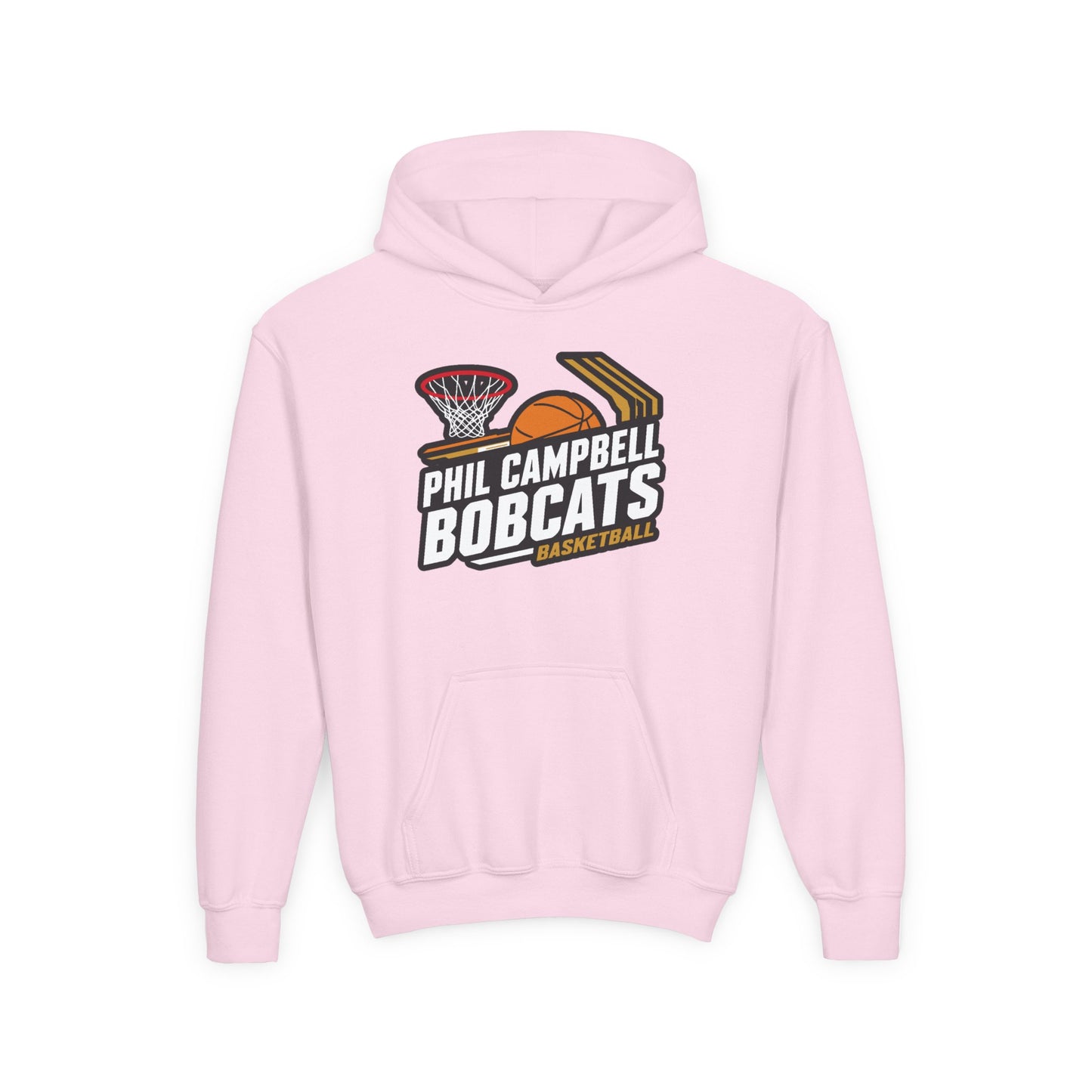 Youth Hoodie Sweatshirt \ Phil Campbell Bobcats Basketball \ PCBBK1