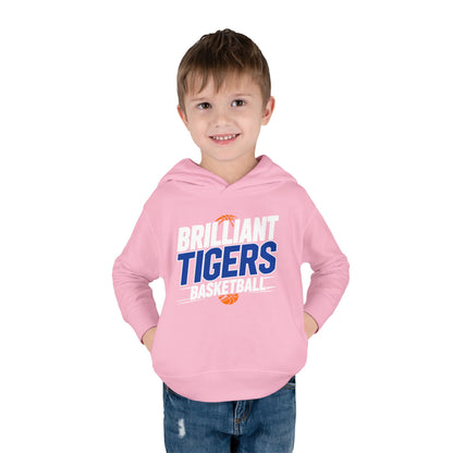 Toddler Hoodie Sweatshirt \ Brilliant Tigers Basketball \ BTBK1