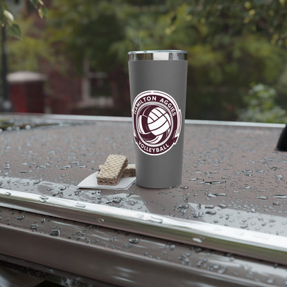 22oz Copper Insulated Tumbler \ Hamilton Aggies Volleyball \ HAV1