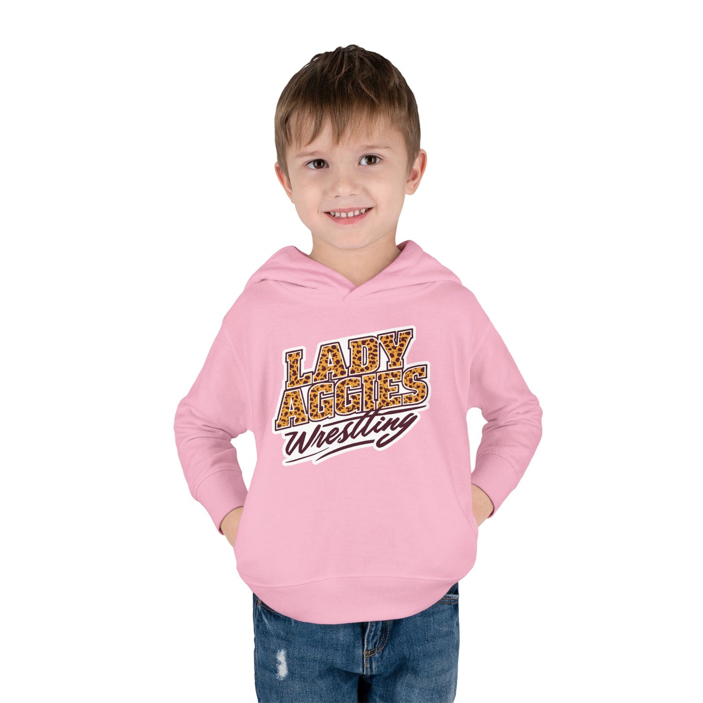 Toddler Hoodie Sweatshirt \ Hamilton Aggies Wrestling \ HAWG3