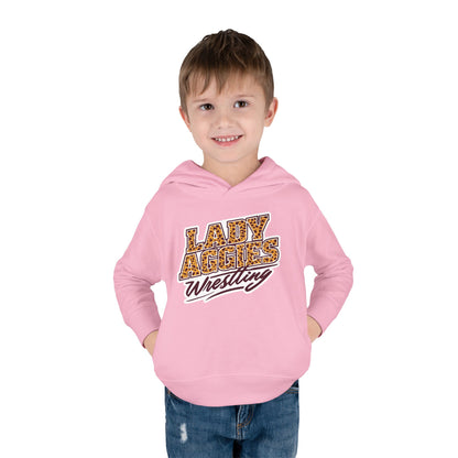 Toddler Hoodie Sweatshirt \ Hamilton Aggies Wrestling \ HAWG3