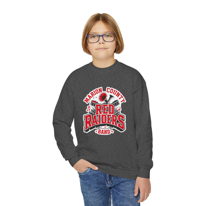 Youth Crewneck Sweatshirt \ Marion County Red Raiders Band \ MCB2