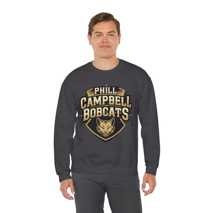 Adult Crewneck Sweatshirt \ Phill Campbell Bobcats \ PCB1