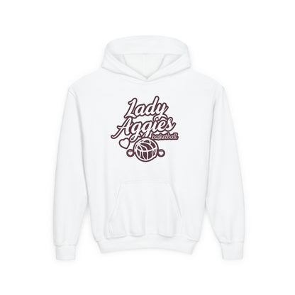 Youth Hoodie Sweatshirt \ Hamilton Aggies Basketball \ HABBG2