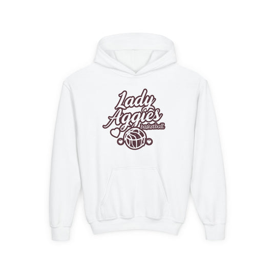 Youth Hoodie Sweatshirt \ Hamilton Aggies Basketball \ HABBG2