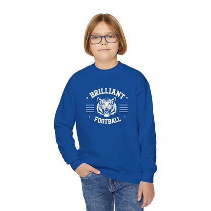 Youth Crewneck Sweatshirt \ Brilliant Tigers Football \ BTF2