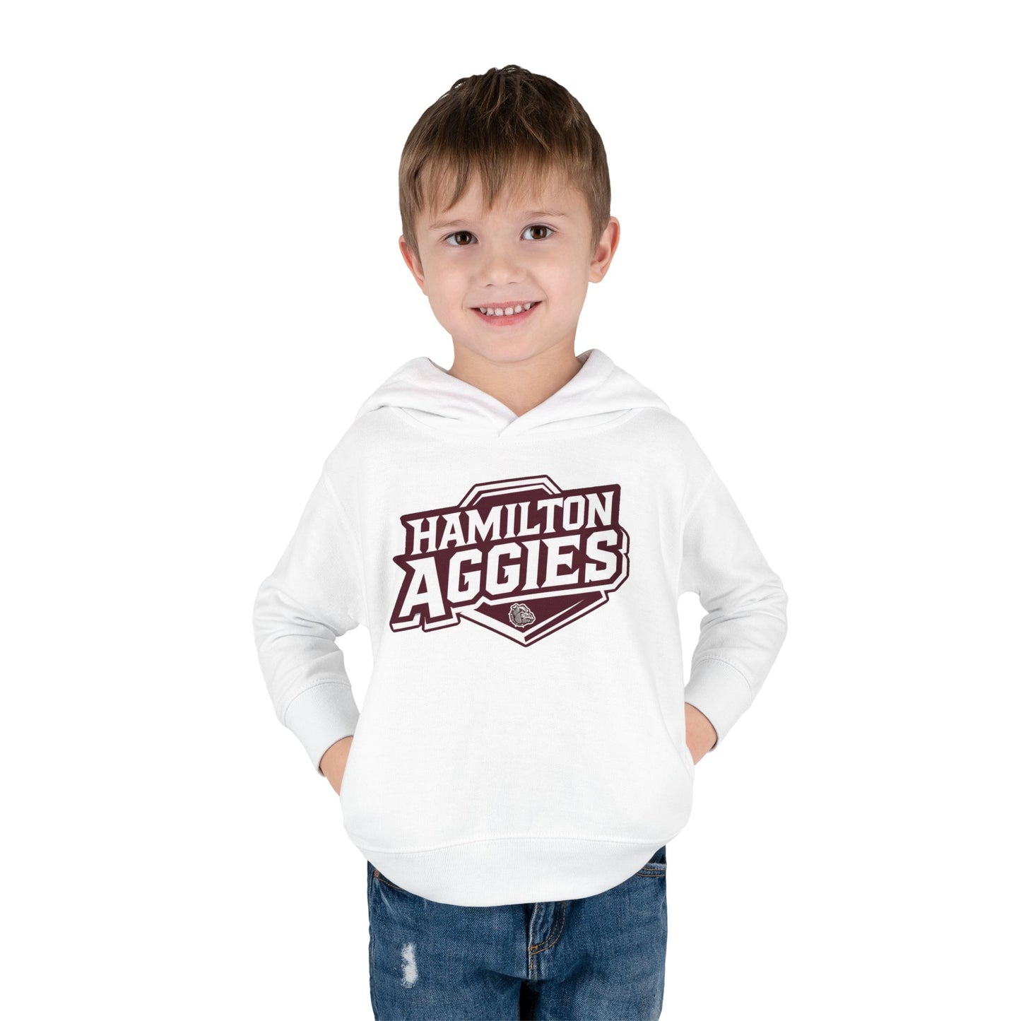 Toddler Hoodie Sweatshirt \ Hamilton Aggies \ HA1