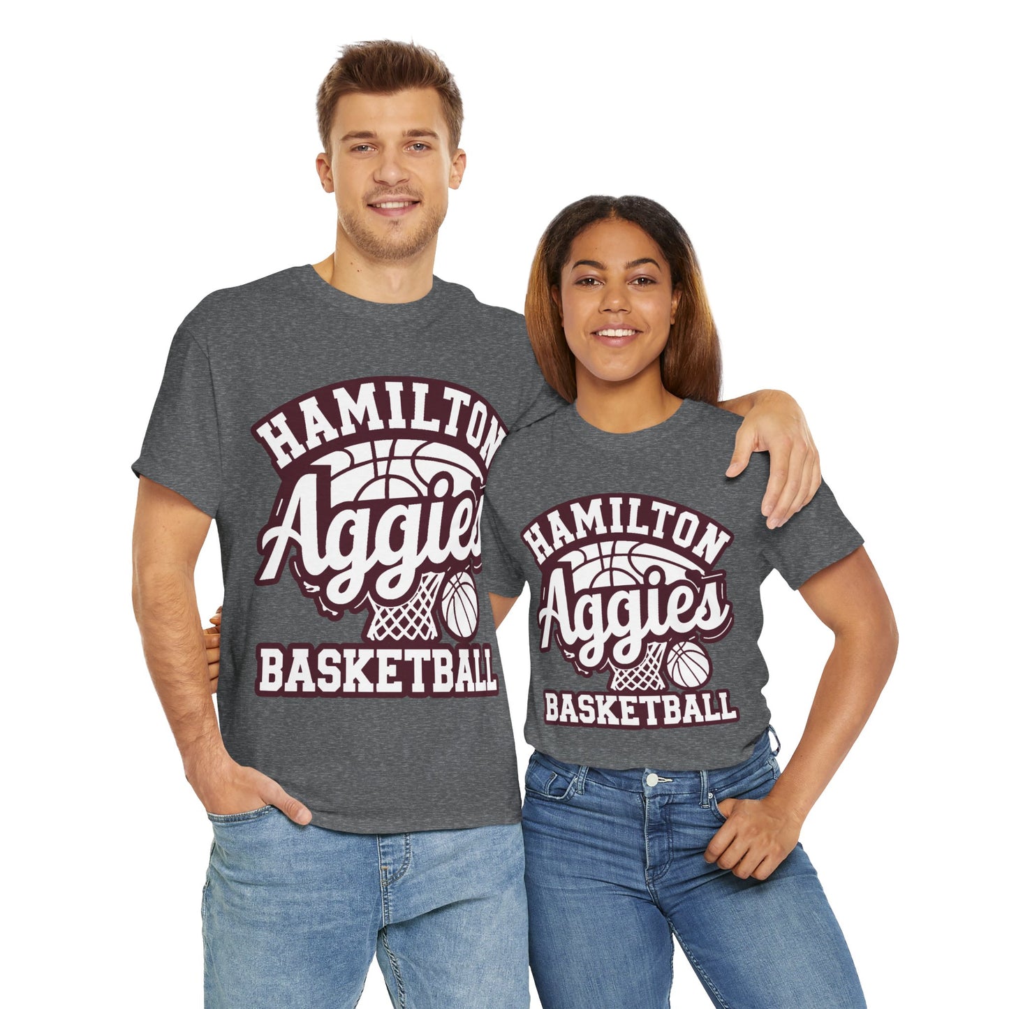 Adult Tee \ Hamilton Aggies Basketball \ HABBG1