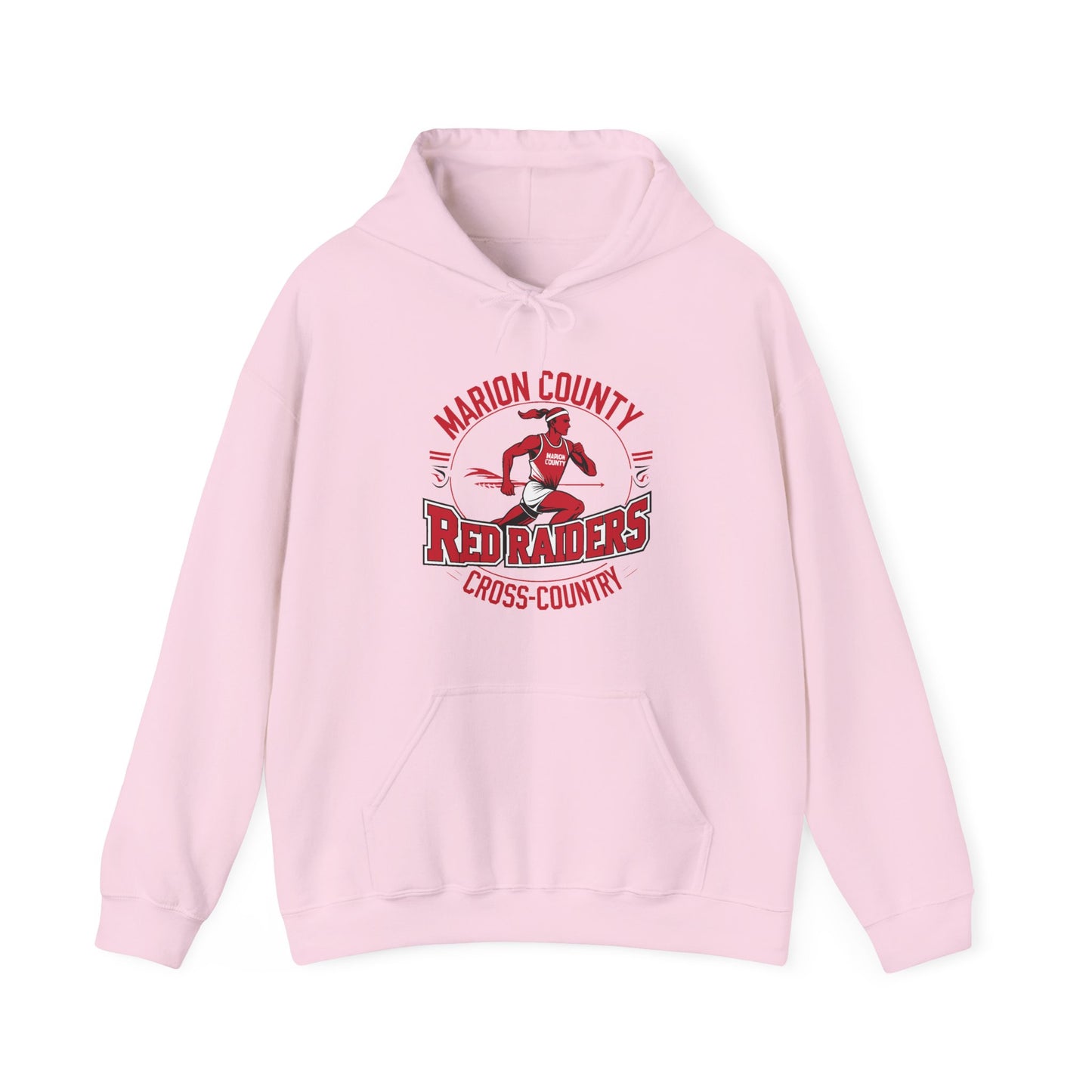 Adult Hoodie Sweatshirt \ Marion County Red Raiders Cross-Country \ MCCC2