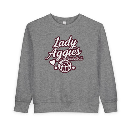 Toddler Crewneck Sweatshirt \ Hamilton Aggies Basketball \ HABBG2