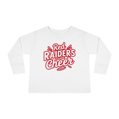 Toddler Long Sleeve Tee \ Marion County Red Raiders Cheer \ MCC1